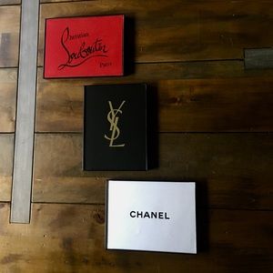 Chanel, Christian Louboutin and YSL bags